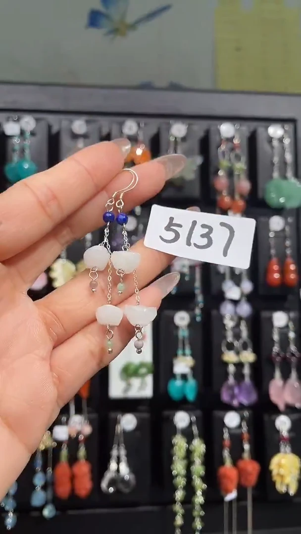 银S925镶嵌耳饰紫晶喜欢拍