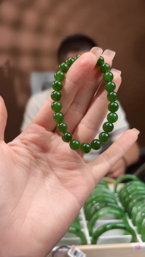 未镶嵌手链和田玉碧玉手串