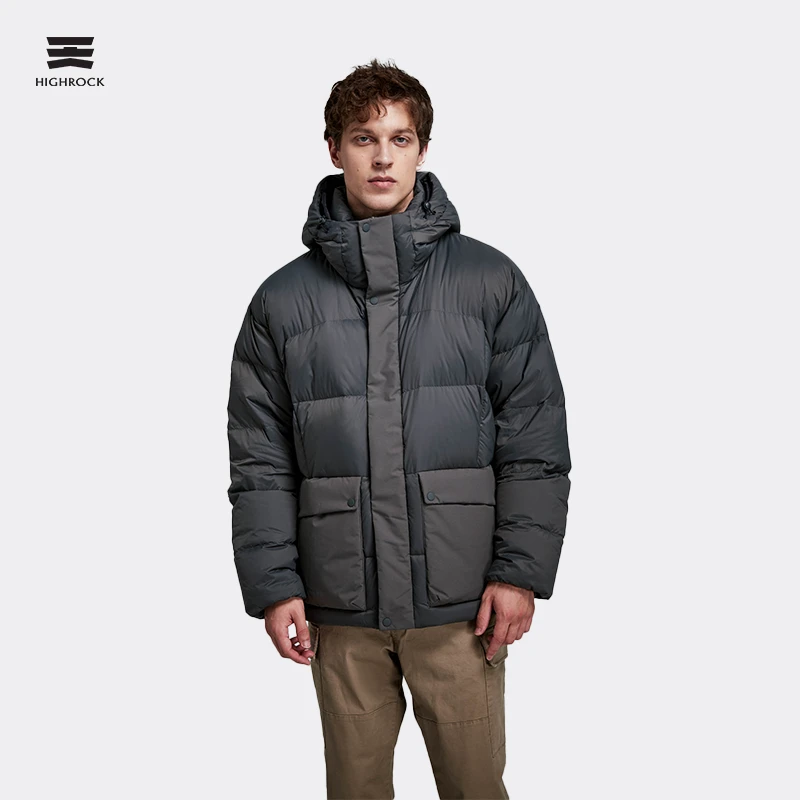 【清仓】天石户外男士鹅绒服冬季户外加厚保暖连帽