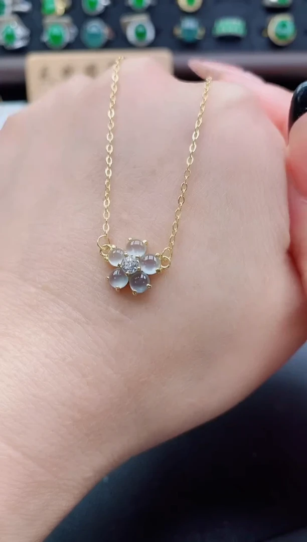 套链银S925镶嵌翡翠1