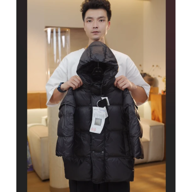 【阿文】Y022儿童中长款羽绒服冬季外穿保暖连帽中大童外套