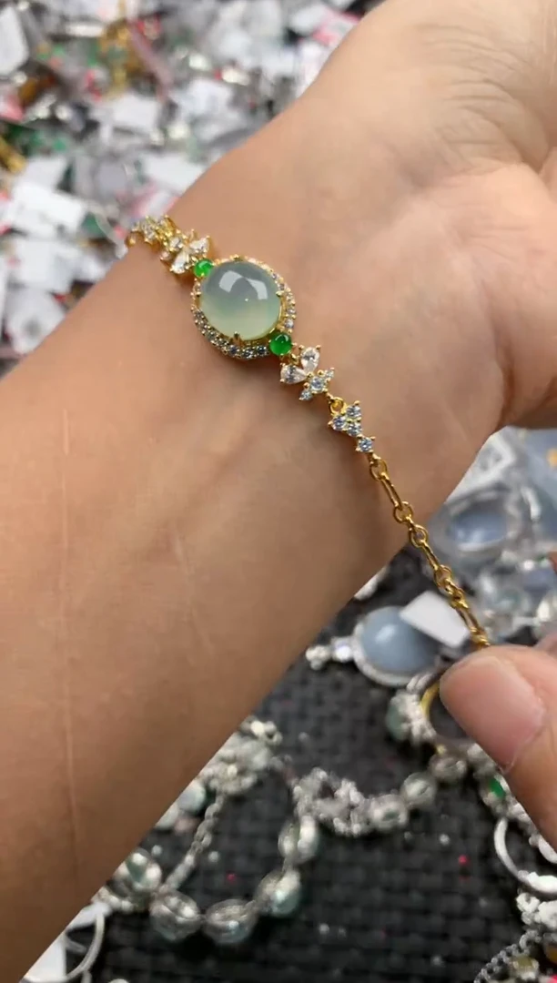 银S925镶嵌戒指翡翠12                5