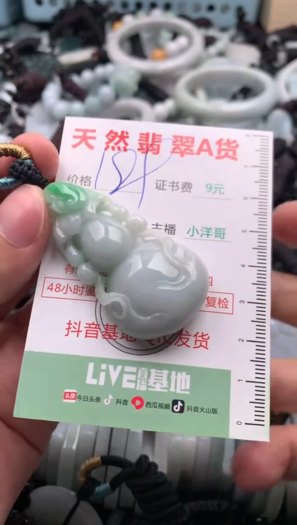 翡翠未镶嵌吊坠(不含链)1