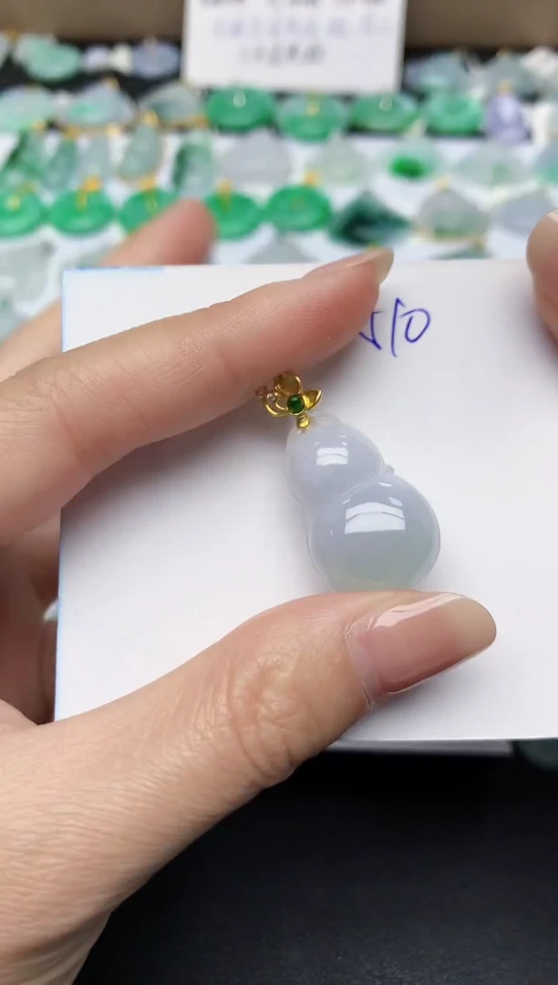 颈饰未镶嵌翡翠天然缅甸A货翡翠百元以上9元证书费自理