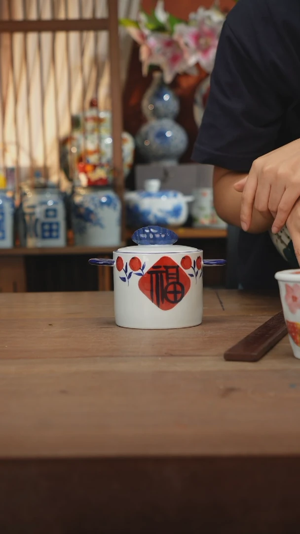 瓷片景德镇设计师釉下手绘陶瓷餐具