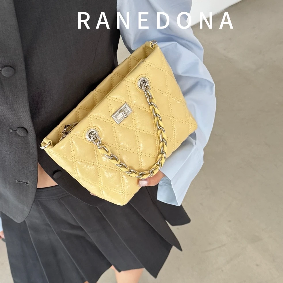 【HuHu专属】原创设计早春新款菱格小香链条女包#82926