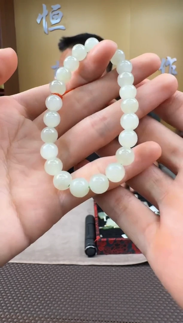 和田玉未镶嵌颈饰手串8