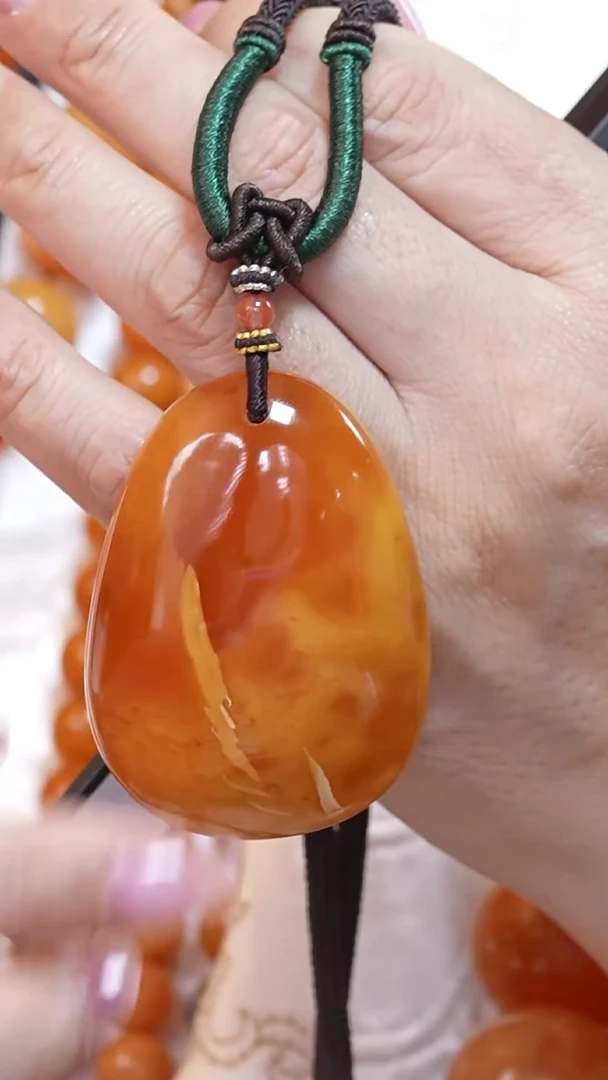 蜜蜡颈饰未镶嵌9804天然蜜蜡珠宝奇石云端妖孽全部保真