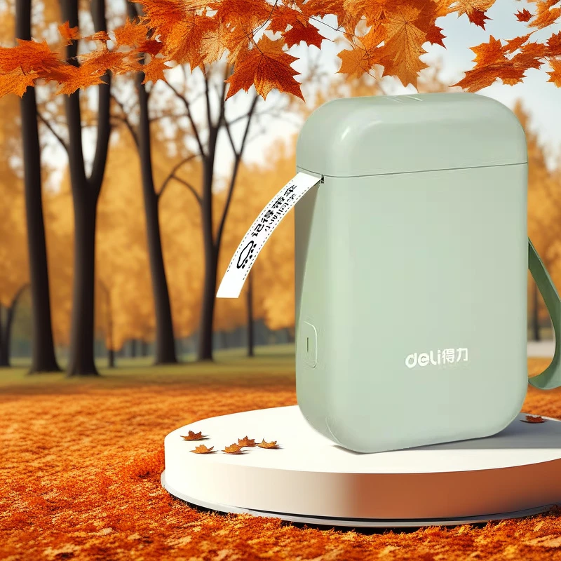 得力迷你便携式家用防水智能热敏标签打印机价签机办公用品商店