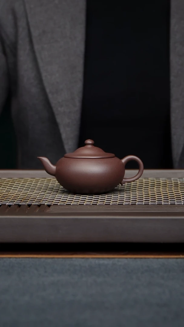 茶壶紫泥笠帽壶黄龙山原矿零添加紫泥纯手工制作125毫升