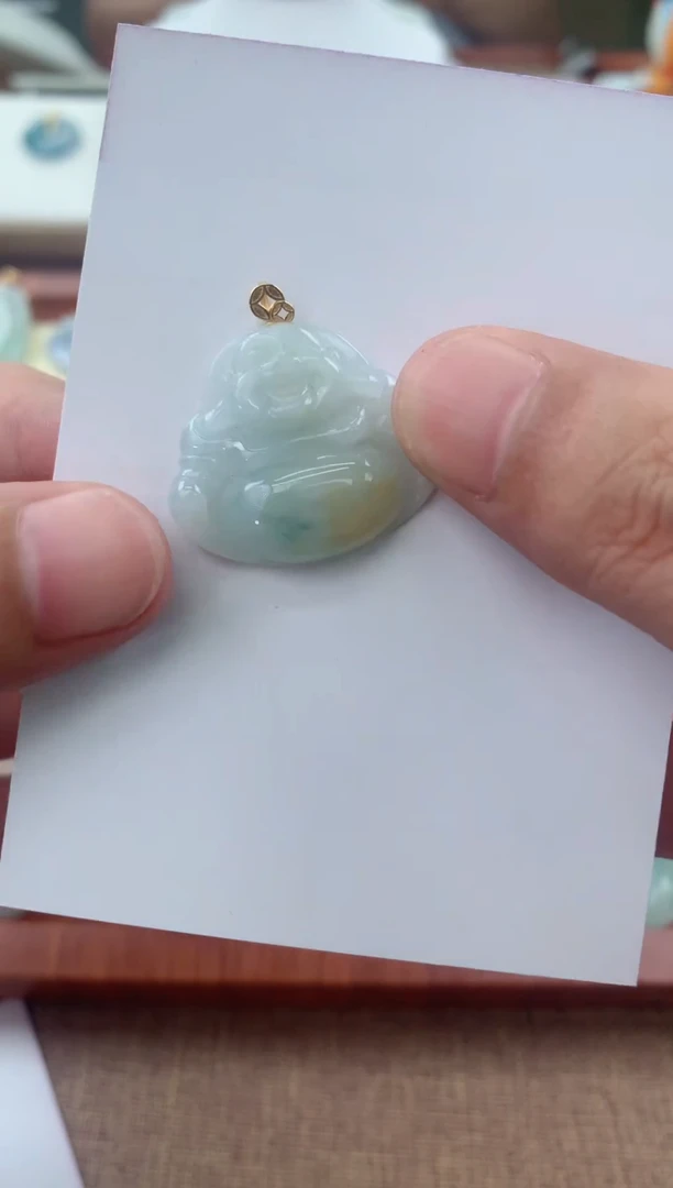 翡翠未镶嵌颈饰天然A货翡翠挂件