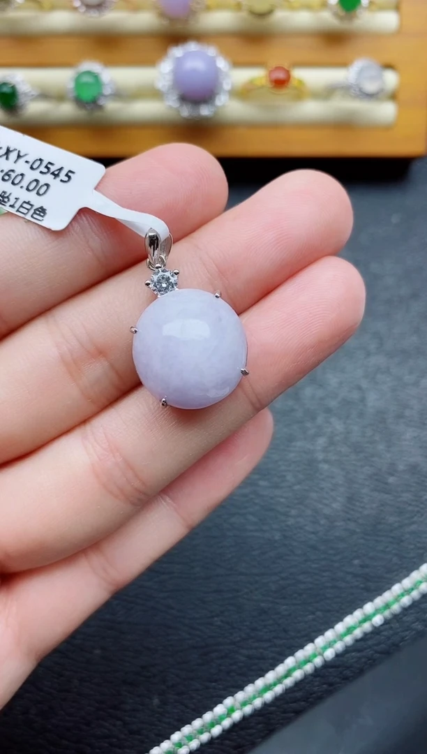 银S925镶嵌戒指翡翠1