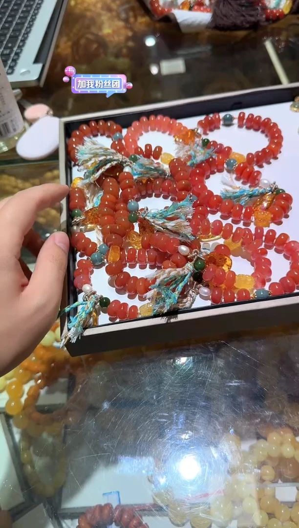 合金手串南红玛瑙算盘珠手串多样性发其一