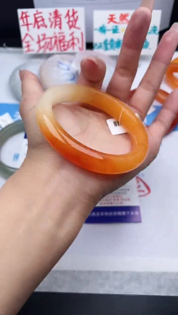 未镶嵌手镯石英质玉j124-HHB59+