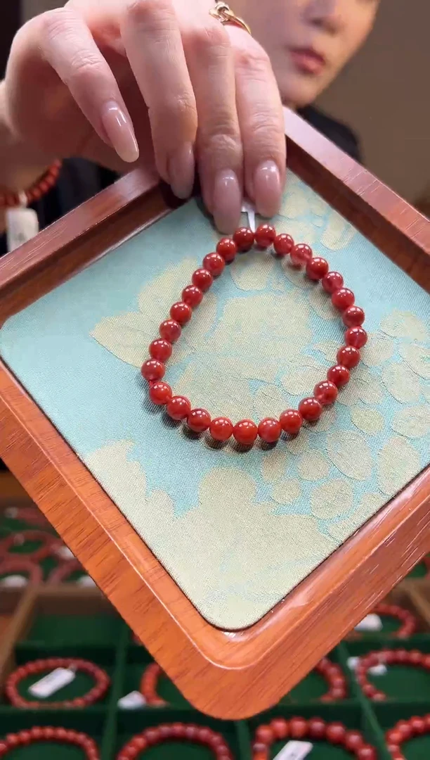 【闪购商品】南红玛瑙手链未镶嵌天然南红6mm/yz01623多样性发货