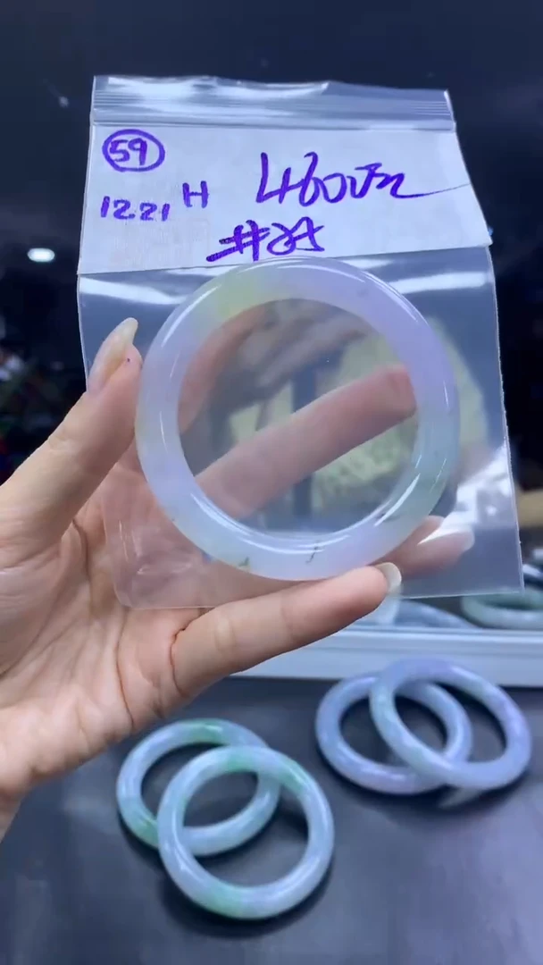 未镶嵌定制翡翠59手镯55+4600元+拍一发一