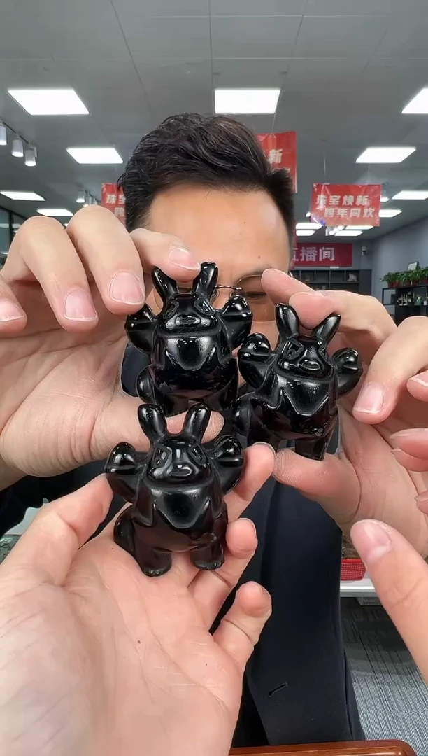 【闪购商品】黑曜岩珠宝奇石未镶嵌B41  多样性发一件