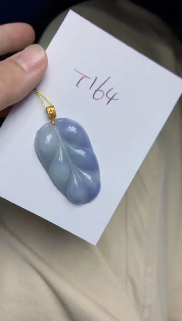 翡翠18K金镶嵌颈饰天然缅甸翡翠A货