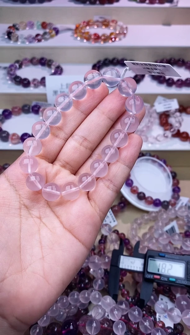 芙蓉石手链未镶嵌?****?马粉水晶11m+