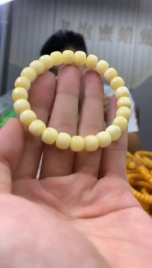 裸石蜜蜡未镶嵌手串