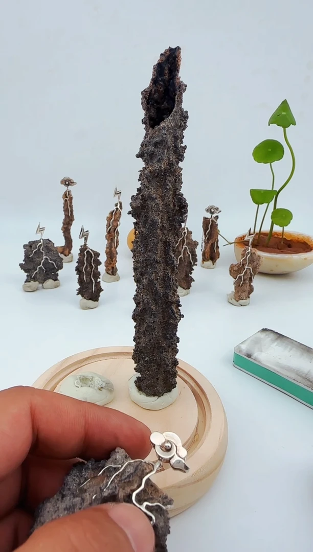 玻璃颈饰雷击石    佛手 专拍