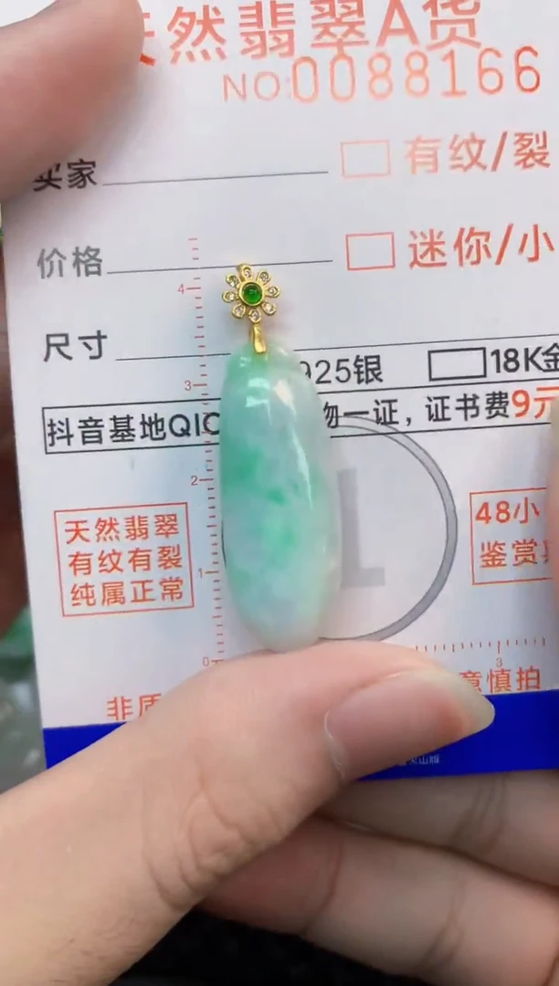 翡翠未镶嵌吊坠(不含链)1