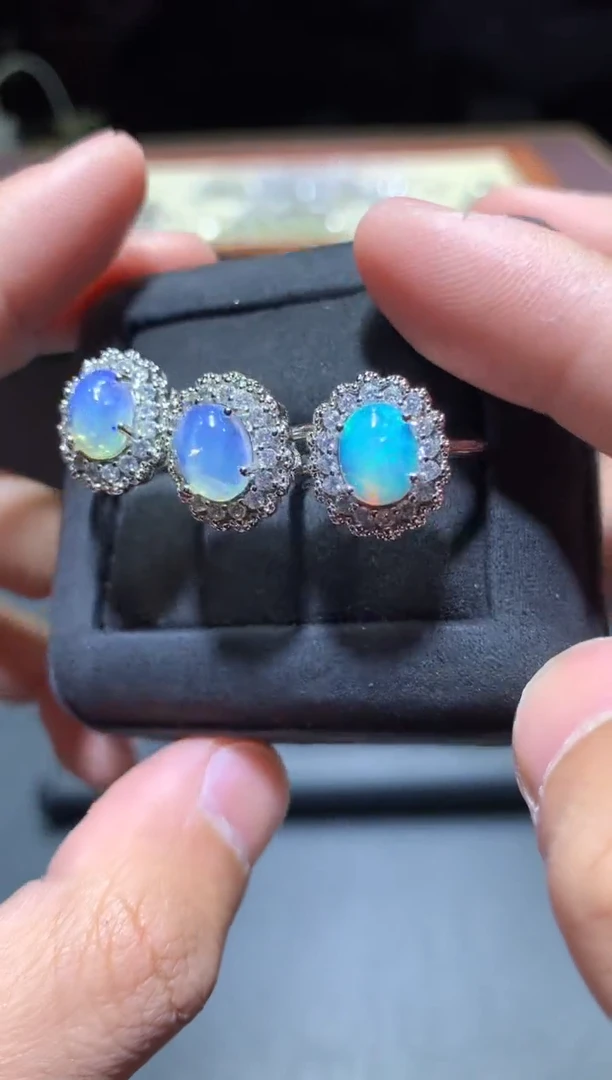 【闪购商品】欧泊戒指未镶嵌T28【多样性发其一】