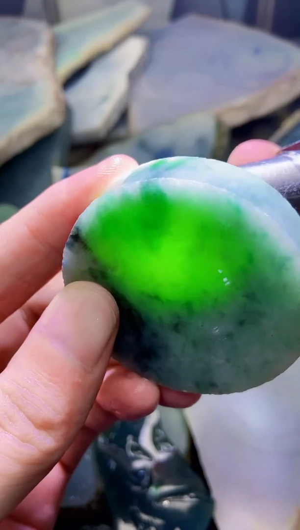 吊坠(不含链)未镶嵌翡翠缅甸翡翠镯心板料定制