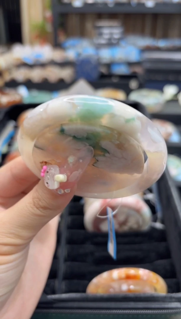 未镶嵌手镯石英质玉366(56圈赠送镯心)