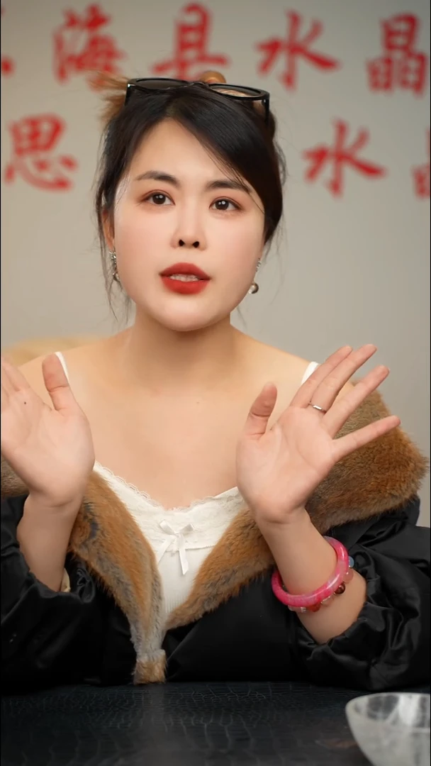 水晶摆件银S925镶嵌天然多宝水晶项链（海蓝宝款）