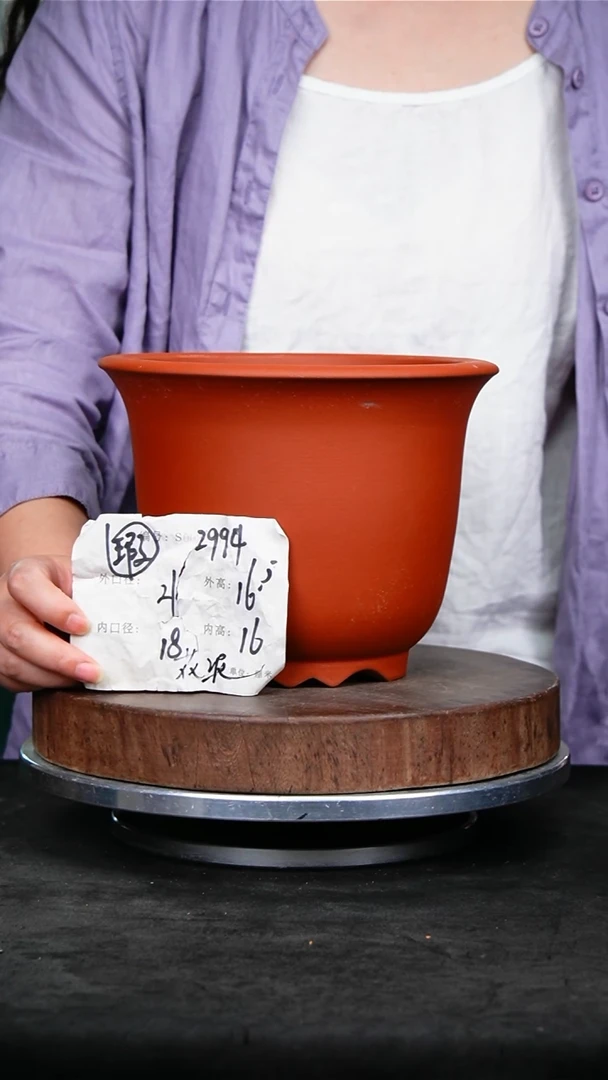 紫砂花盆2994花泥紫砂花盆