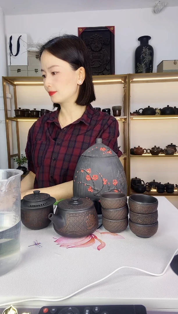 五帝钱400五帝钱加六客杯加百福手抓加梅花罐子