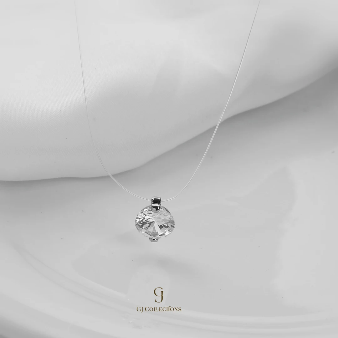 合金锆石吊坠 孙俪同款人鱼之泪项链轻奢小众锆石锁骨链百搭颈链