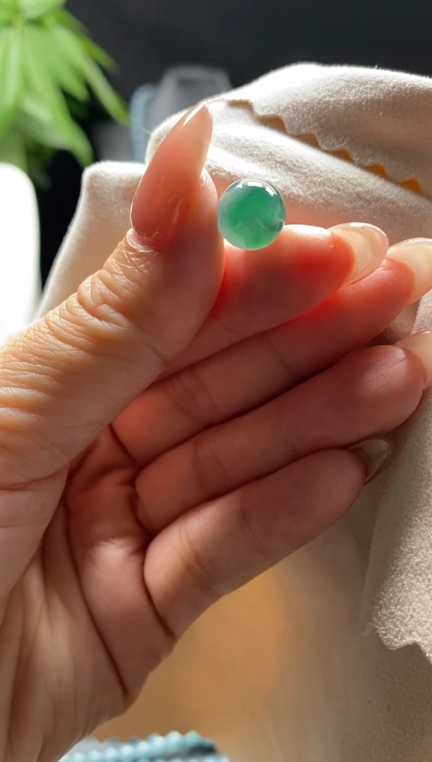 未镶嵌手链翡翠散珠卡10MM圆珠