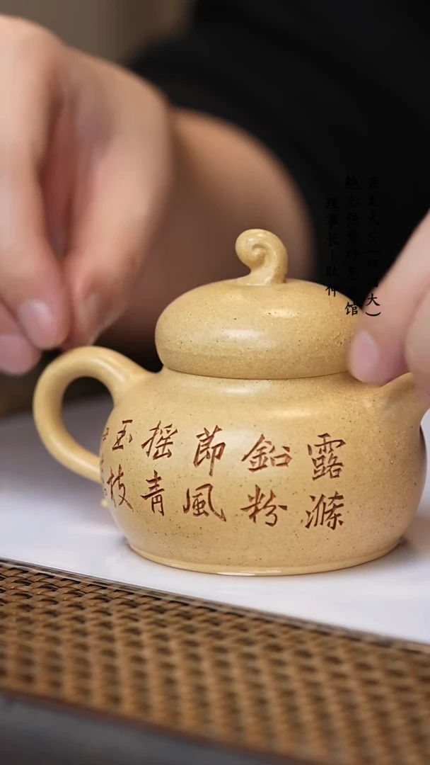 【闪购商品】紫砂茶壶谭俊本山绿柿圆
