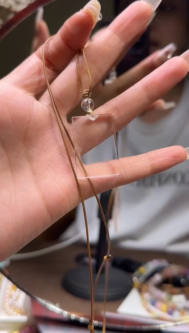 水晶摆件未镶嵌无事牌