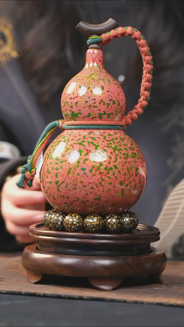 【闪购商品】YP206漆艺酒葫芦不包手串及旋转底座