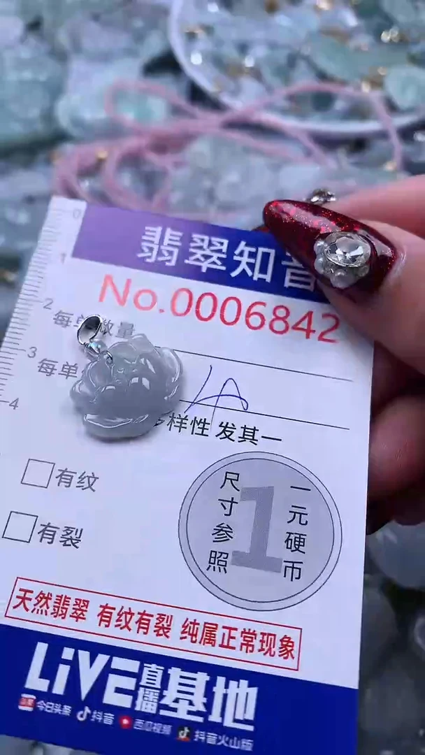 吊坠(不含链)未镶嵌翡翠6842