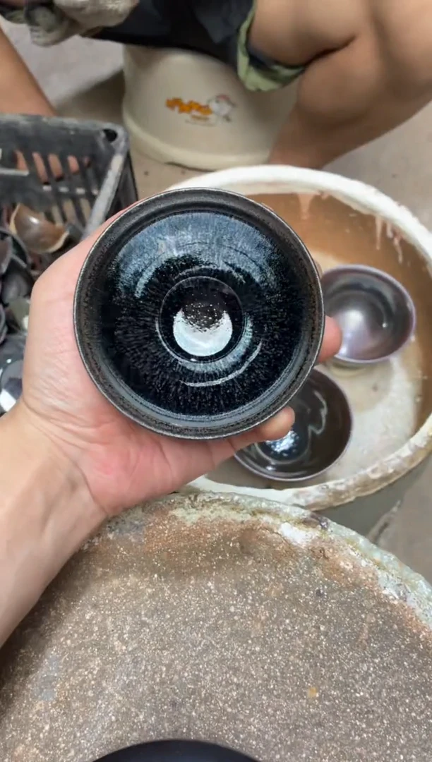 茶盏真柴烧建盏换点柴火