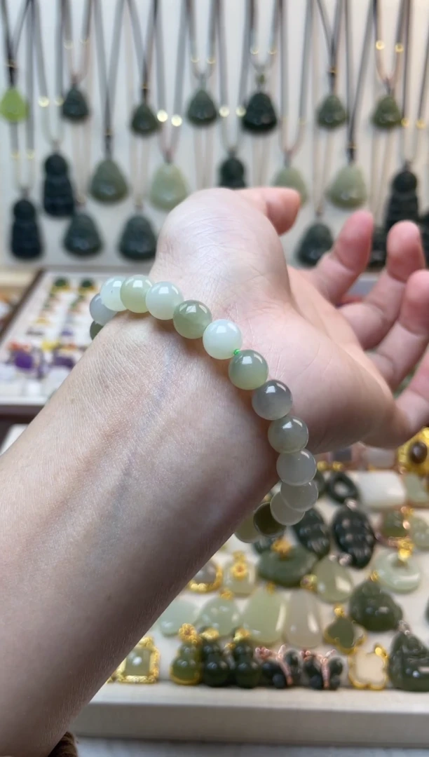 未镶嵌手串和田玉多宝