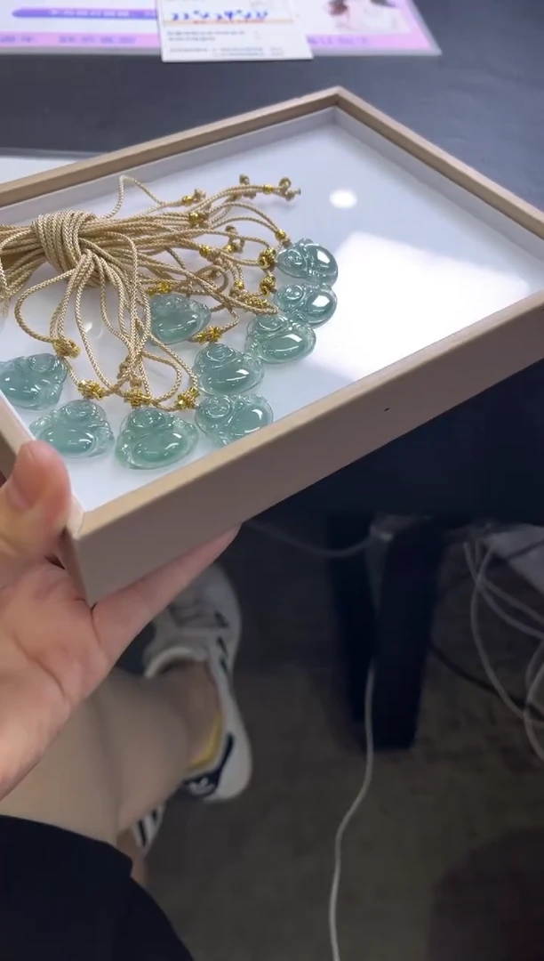 颈饰未镶嵌翡翠W213/多样性发一件/配绳子