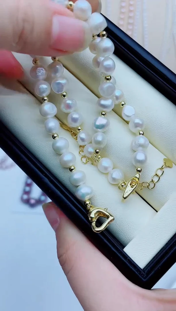 淡水珍珠手链未镶嵌手链多样性发其一