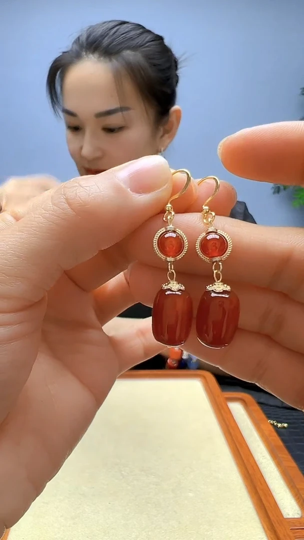 高货diy劲饰桶珠耳钩