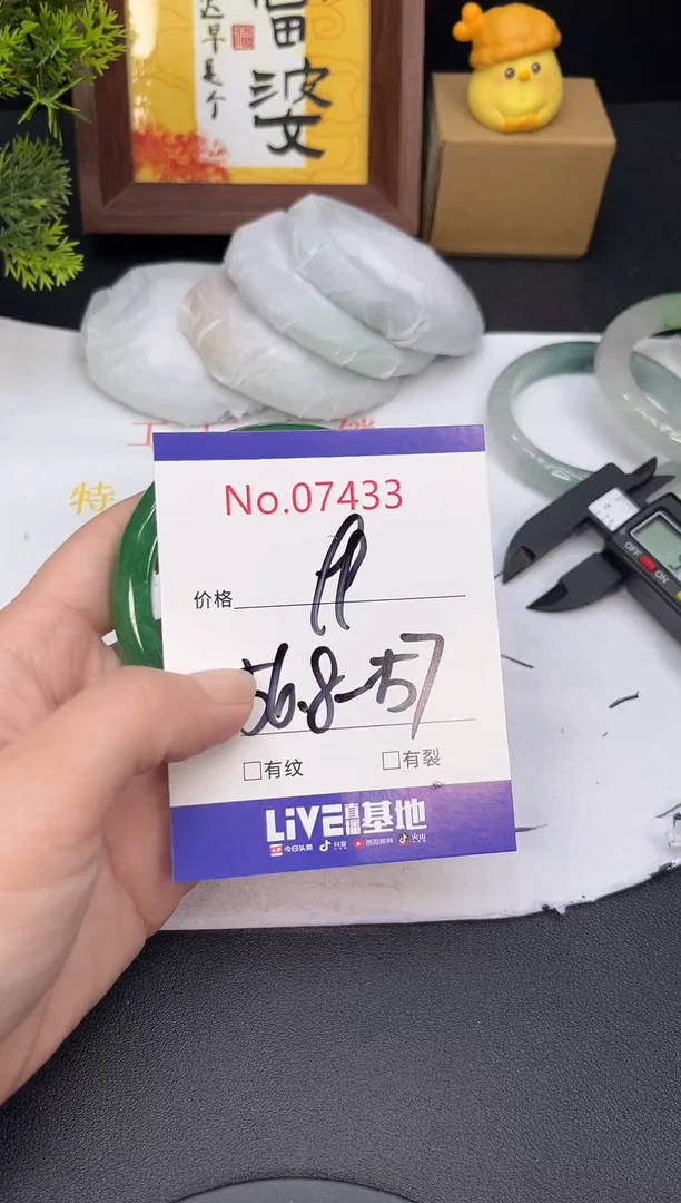未镶嵌手镯翡翠7433