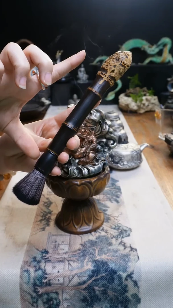 欲山行 养壶紫竹茶刷
