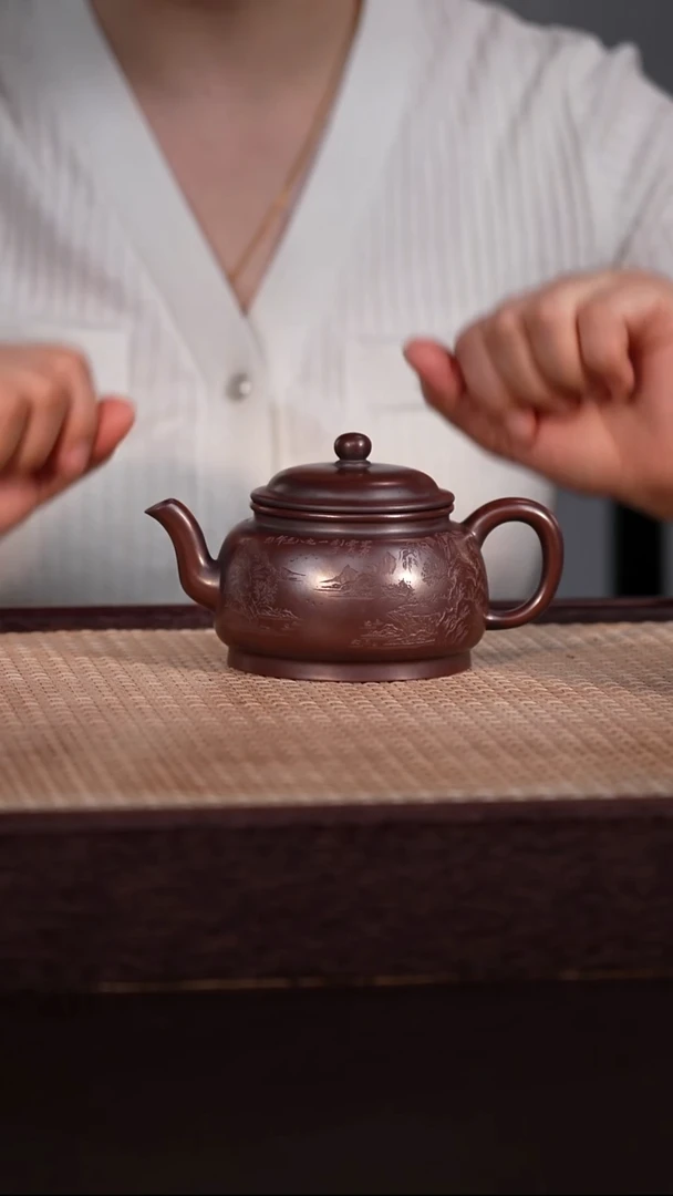 茶壶紫砂龙山紫檀泥 240cc