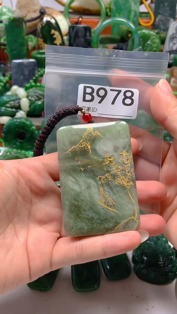 和田玉未镶嵌珠宝半成品1