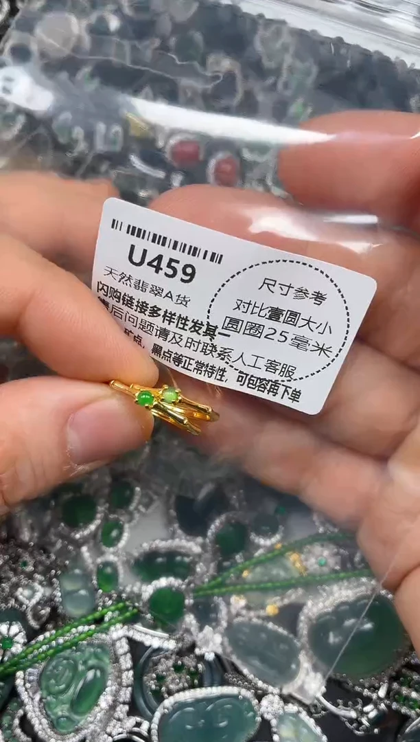 颈饰未镶嵌翡翠U459戒指