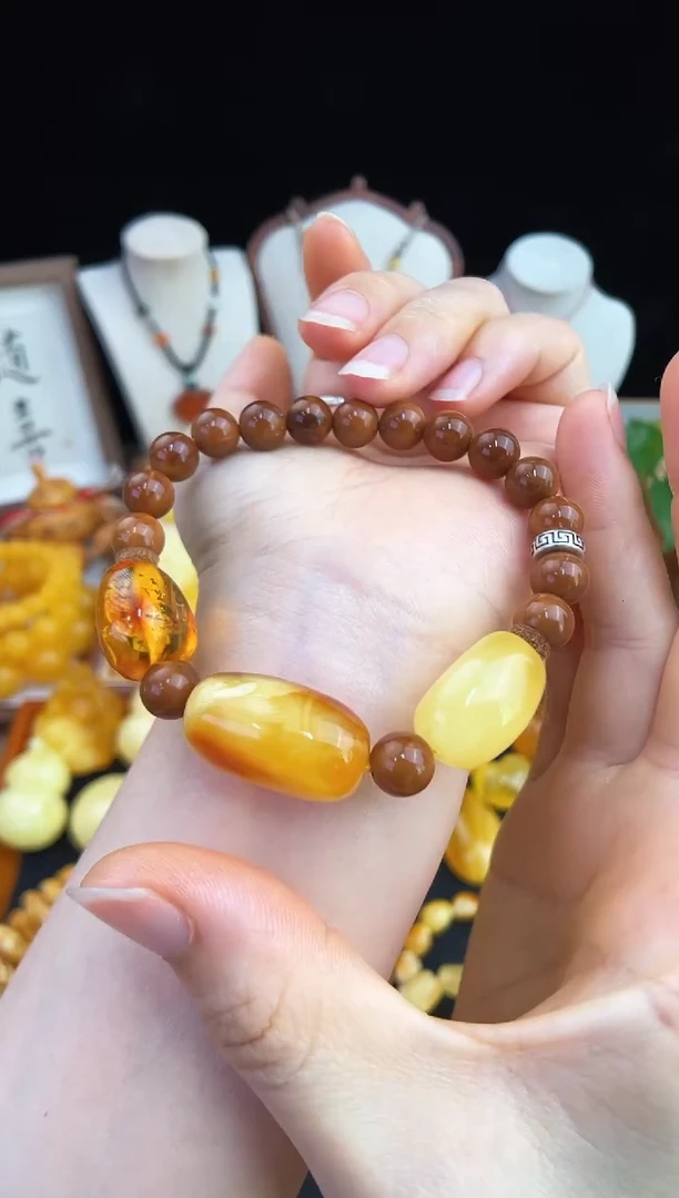 未镶嵌琥珀珠宝奇石柒月