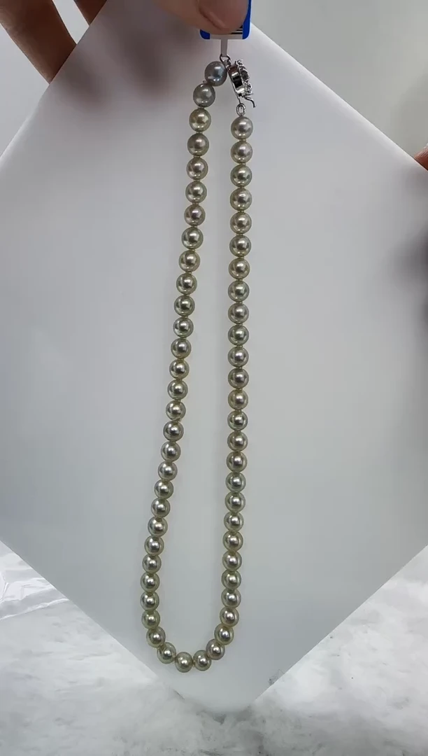 【闪购商品】海水珍珠DA未镶嵌t896 灰珠串6